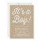 RUSTIC VINTAGE | IT'S A BOY BABY SHOWER INVITATION