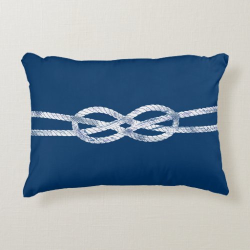 Rustic Vintage Knot Nautical  Accent Pillow