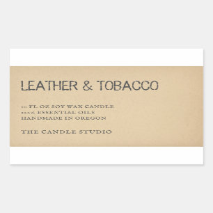 Rustic Vintage Kraft Paper Packaging Candle Label