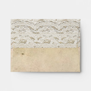 Rustic Vintage Lace Romance Invitation Envelope