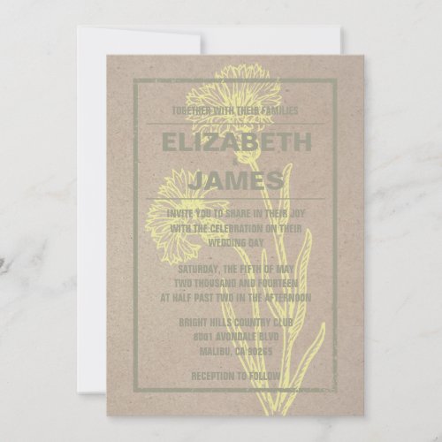 Rustic Vintage Luxurious Wedding Invitations