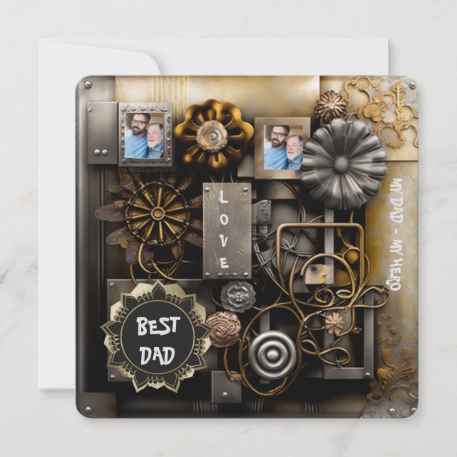 Rustic Vintage Memories Holiday Card (Front)