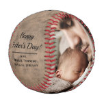 Rustic Vintage Photo Father&#39;s Day Baseball at Zazzle