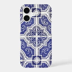 Rustic Vintage Portuguese Tiles Pattern - Azulejo iPhone 17 Case