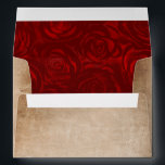Rustic Vintage Red Rose Parchment Return Address Envelope<br><div class="desc">Create your own diy rustic parchment envelopes by simply adding your custom return address and other personalized text, photos or artwork to this easy to use, beautiful template. The lovely design on these unique custom return address envelopes illustrates an old, aged paper antique background combined with a dark red watercolor...</div>