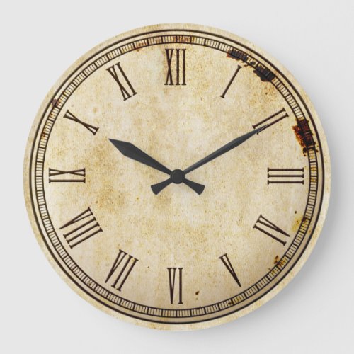 Rustic Vintage Roman Numeral Clock Face