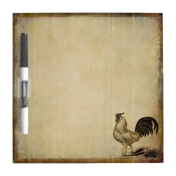 Rustic Vintage Rooster | Chicken | Farm Animals Dry Erase Board by DesignedwithTLC at Zazzle