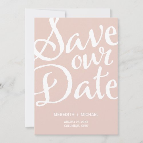 Rustic Vintage Save the Date
