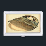 Rustic Vintage Seashell Case For Business Cards<br><div class="desc">This artwork by Vision Studio captures some of the best ocean sea life's. Get this rustic piece of artwork of this Conch shell. Take the ocean with you everywhere you go.</div>