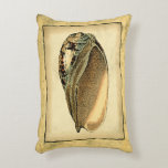 Rustic Vintage Seashell Decorative Pillow