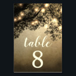 Rustic Vintage Tree Wedding Table Number Cards<br><div class="desc">Rustic Vintage Tree Wedding Table Number Cards - themed in a beautiful vintage background with enchanted tree branches and string lights to create a unique forest look that's perfect for country,  antique,  woodland or any other similar wedding theme.</div>