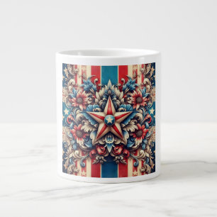 rustic/vintage USA/patriotic Giant Coffee Mug