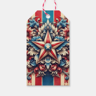 rustic/vintage USA/patriotic Gift Tags