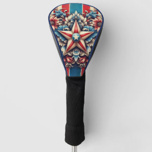 rustic/vintage USA/patriotic Golf Head Cover