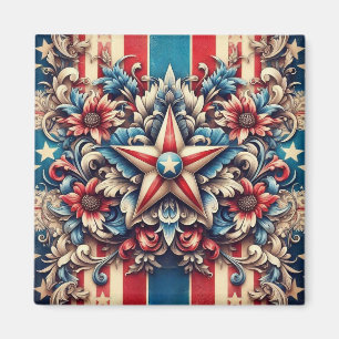 rustic/vintage USA/patriotic Magnet