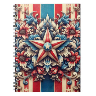 rustic/vintage USA/patriotic Notebook