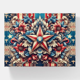 rustic/vintage USA/patriotic Paperweight