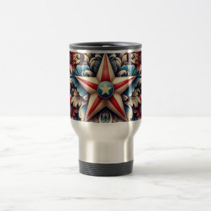 rustic/vintage USA/patriotic Travel Mug