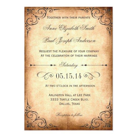 Vintage Engagement Invitations 9