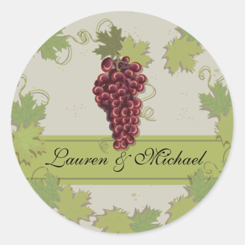 Rustic Vintage Winery Vineyard Stickers