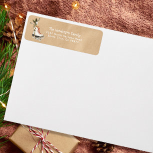 Rustic Vintage Winter Kraft Label