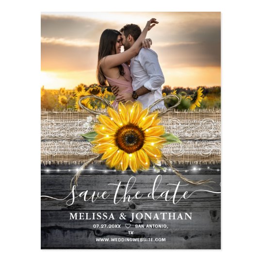 Vintage Postcard Save The Date Template