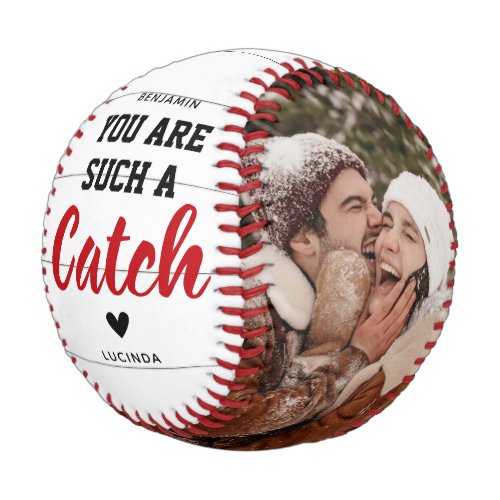Rustic Vintage Youre such a Catch Photo Baseball
