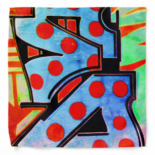 Rustic Wall Street Art Bandana