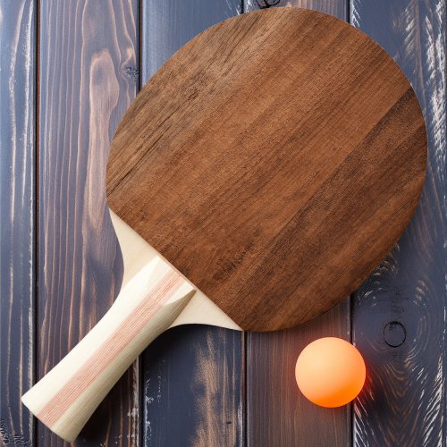 Rustic Walnut Wood Ping Pong Paddle