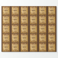 Boho Western Christmas - Beige Wrapping Paper