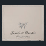 Rustic Warm Beige Monogram Names Newlywed Wedding Duvet Cover<br><div class="desc">Rustic Warm Beige Monogram And Names Newlywed Wedding King Size Duvet Cover. Personalized warm beige and grey monogrammed duvet cover. Classic elegant script for the initial, the names of the bride and groom and wedding date on a classic warm beige background. Perfect gift for newly weds, or beautiful for your...</div>