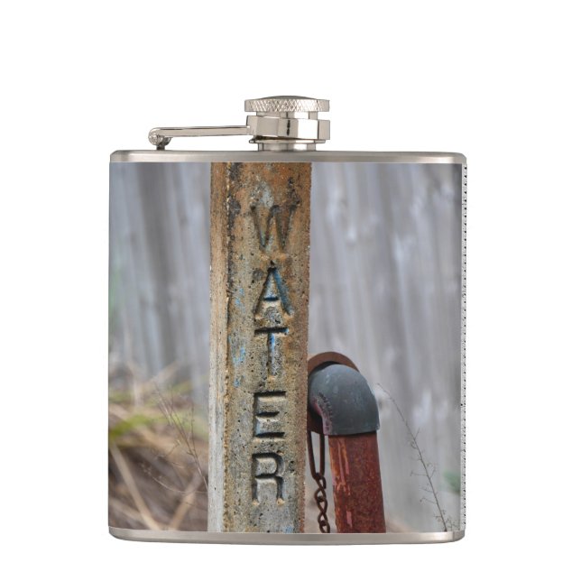 Rustic Water Valve Flask (Front)