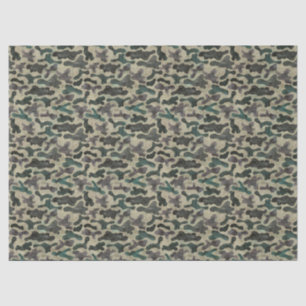 Rustic Watercolor Camouflage Pattern Tissue Paper