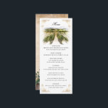 Rustic Watercolor Elegant Vineyard Wedding Menu<br><div class="desc">Bring the romance of wine country to your celebration with this elegant vineyard wedding menu template, featuring original watercolor art by Raphaela Wilson. The botanical design on the front showcases a scenic vineyard landscape of grapevines and delicate details that beautifully complement rustic, romantic, or winery-themed weddings. The backside features a...</div>