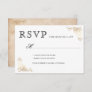 Rustic Watercolor Elegant Vineyard Wedding RSVP Card