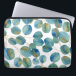 Rustic Watercolor Eucalyptus Leaves  Laptop Sleeve<br><div class="desc">Watercolor eucalyptus leaves pattern</div>