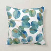 Rustic Watercolor Eucalyptus Leaves