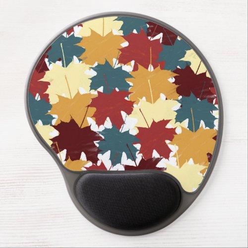 Rustic Watercolor Fall Autumn Leaves   Gel Mouse Pad
