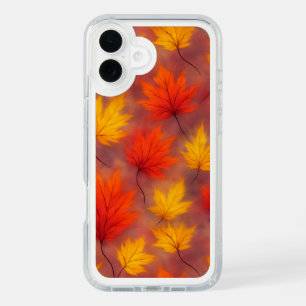 Rustic Watercolor Fall Leaves - Autumn Foliage iPhone 16 Plus Case