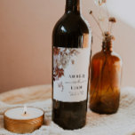 Rustic Watercolor Fall Wedding Wine Label Favor<br><div class="desc">This wine label features a beautiful watercolor fall foliage paired with a simple typeface and stunning calligraphy font. This fall address label can be used exclusively in the fall or keep it going all year round! Perfect for weddings, baby showers, bridal showers, and so much more! Use the "personalize this...</div>