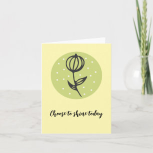 Rustic Watercolor Floral Blank Personal Touch Card