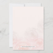 Rustic Watercolor Floral Blush Bridal Shower Invitation (Back)