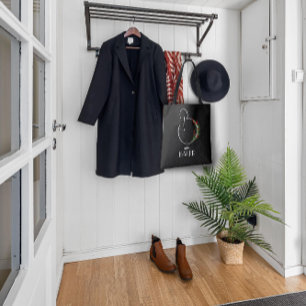 Rustic watercolor flower letter B  Tote Bag