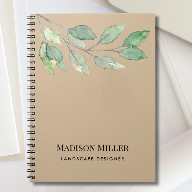Rustic Watercolor Greenery Notebook (Creator Uploaded)
