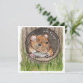 Rustic Watercolor Mouse (Standing Front)