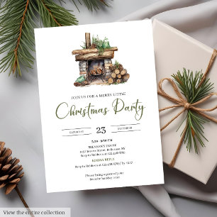 Rustic Watercolor Neutral Earthy Minimalist Party Invitation