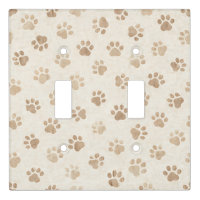 Rustic Watercolor Paw Print Pattern (2)
