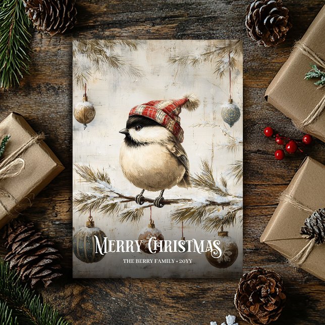 Rustic Watercolor Red White Christmas Robin Cards (Rustic Watercolor Red White Christmas Robin Cards)