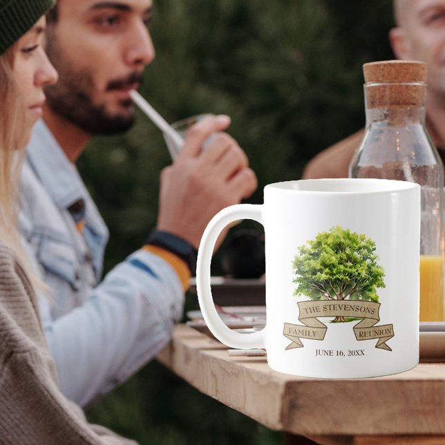 Rustic Watercolor Tree Family Reunion  Coffee Mug (Creator Uploaded)