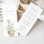 Rustic Watercolor Wedding Day Timeline & Details